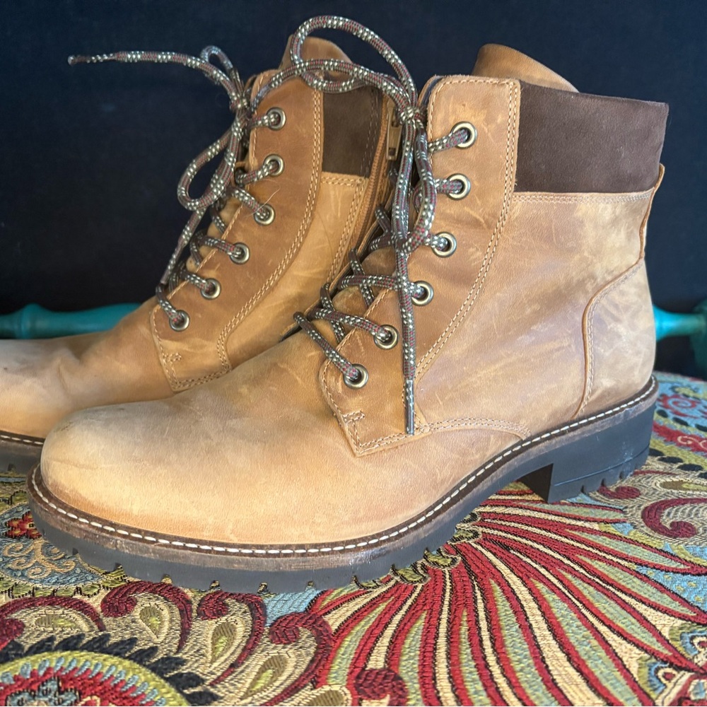 Ecco Womens Brown Leather Boots